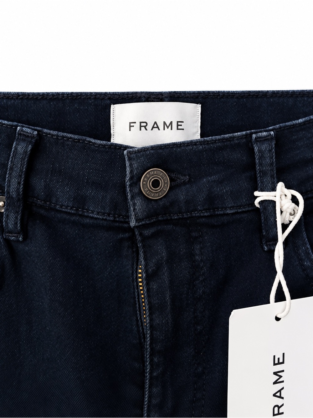 FRAME Le Palazzo Crop Jeans High Rise Wide Leg Dark Navy Size 29 NWT - Picture 3 of 13